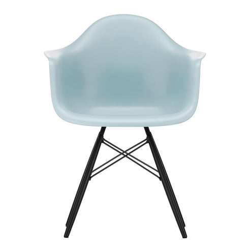 Cadeira de Braços Plástica Eames DAW / Base Ácer Preto